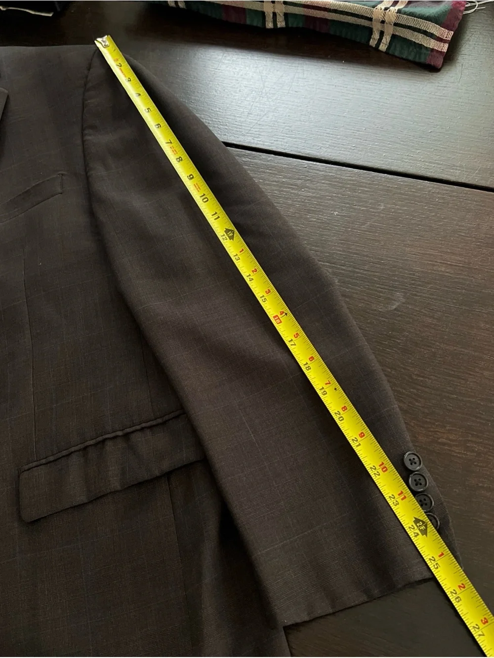 Lauren Ralph Lauren Men’s 42R 100% Wool Blazer Plaid Brown Sport Coat 2 Button